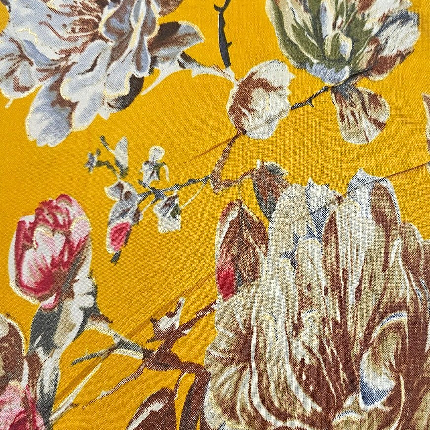Floral Rayon Fabric