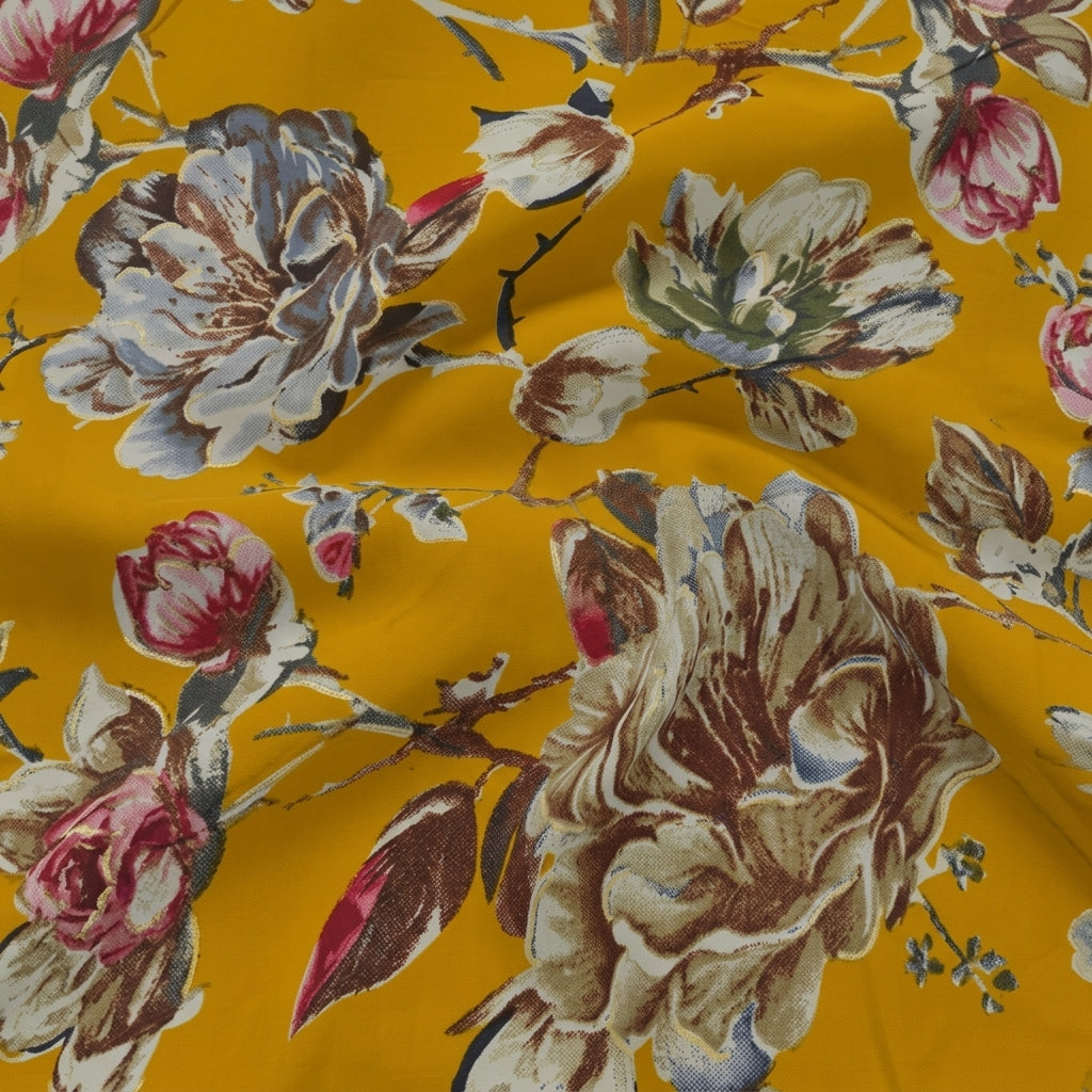 Floral Rayon Fabric