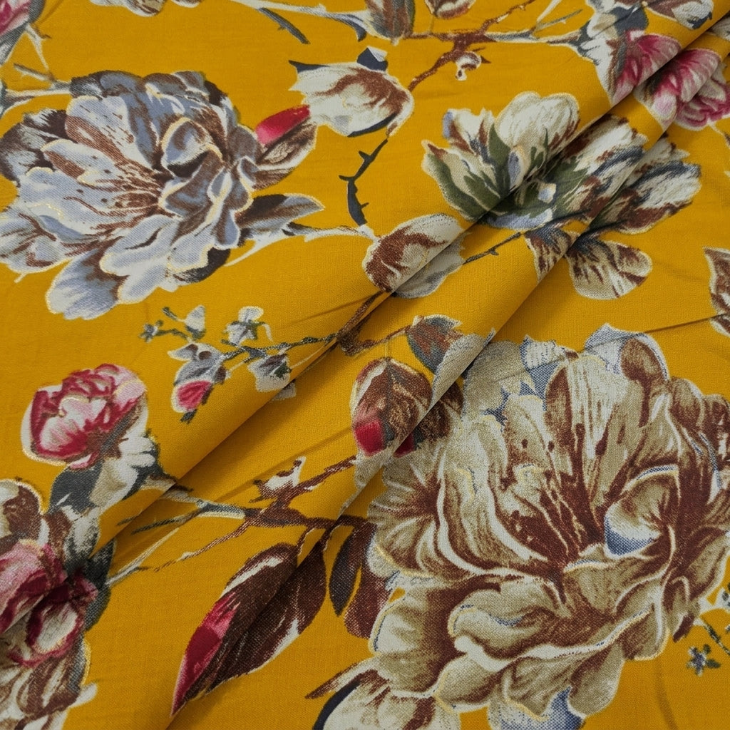 Floral Rayon Fabric