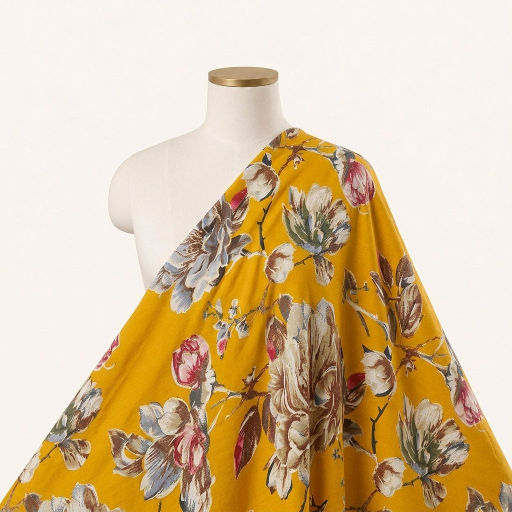 Floral Rayon Fabric