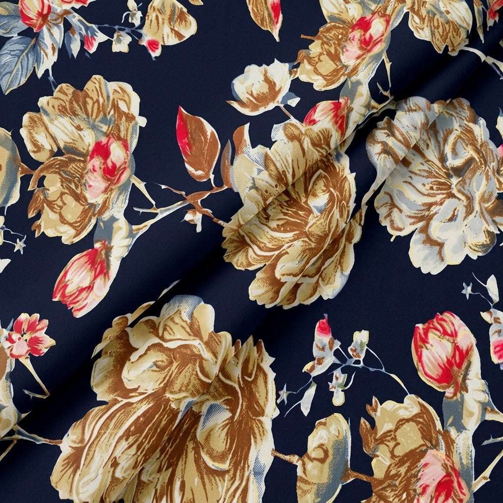 Floral Rayon Fabric