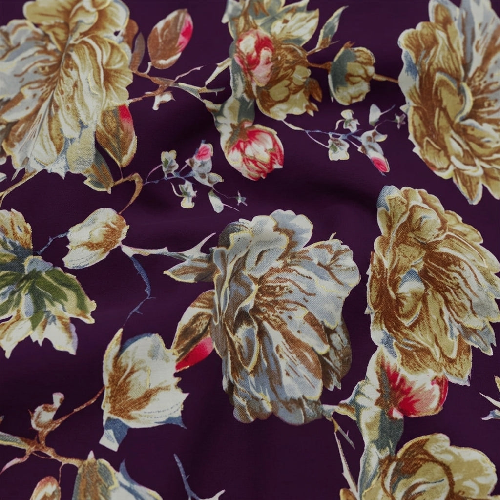Floral Rayon Fabric