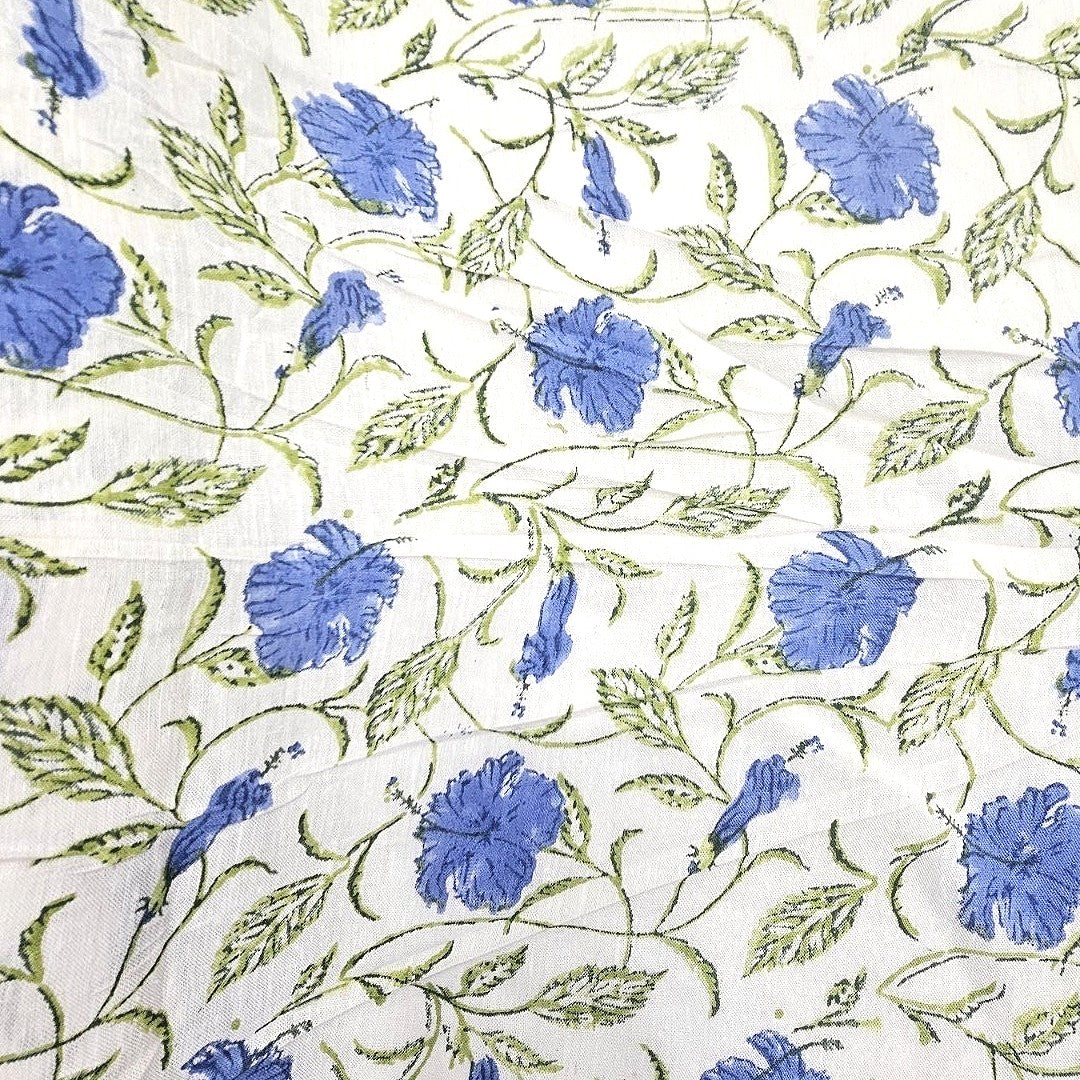 Floral Linen Fabric - EB13277 - Flat fabric