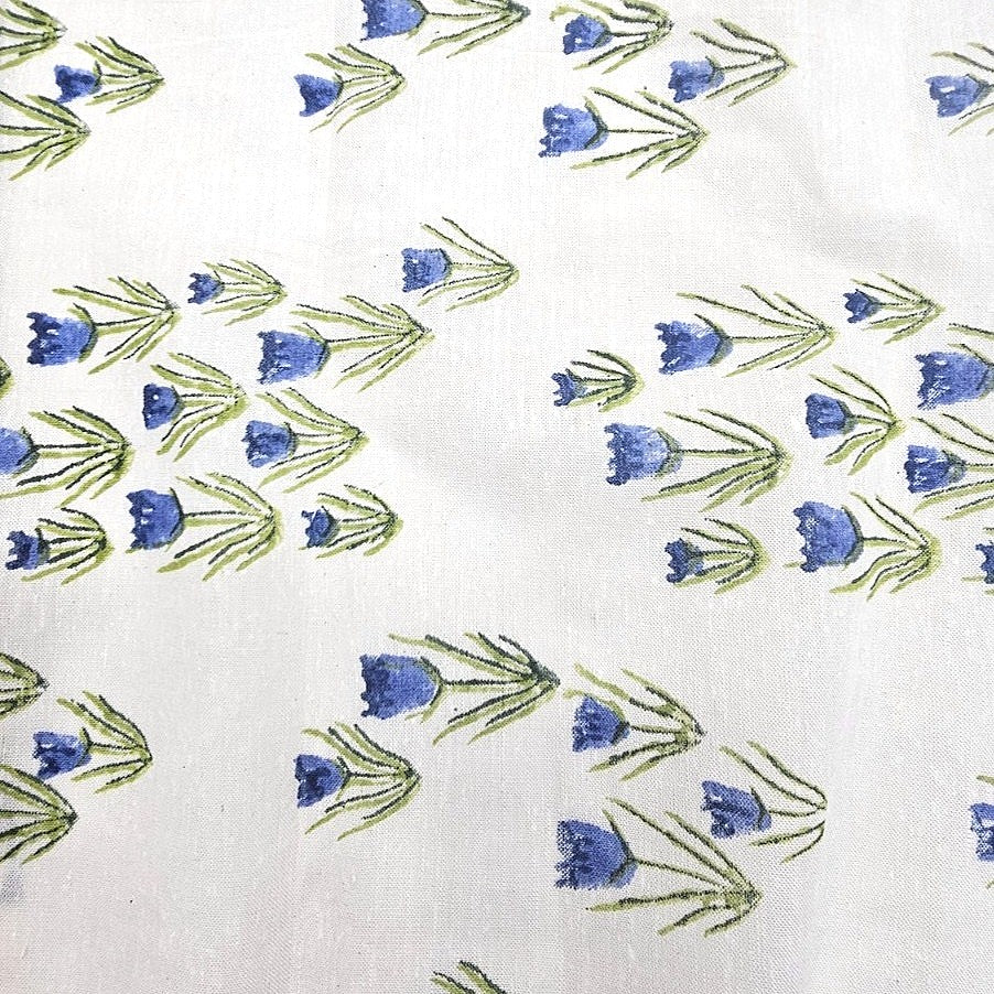 Floral Linen Fabric - EB13281 - Flat fabric