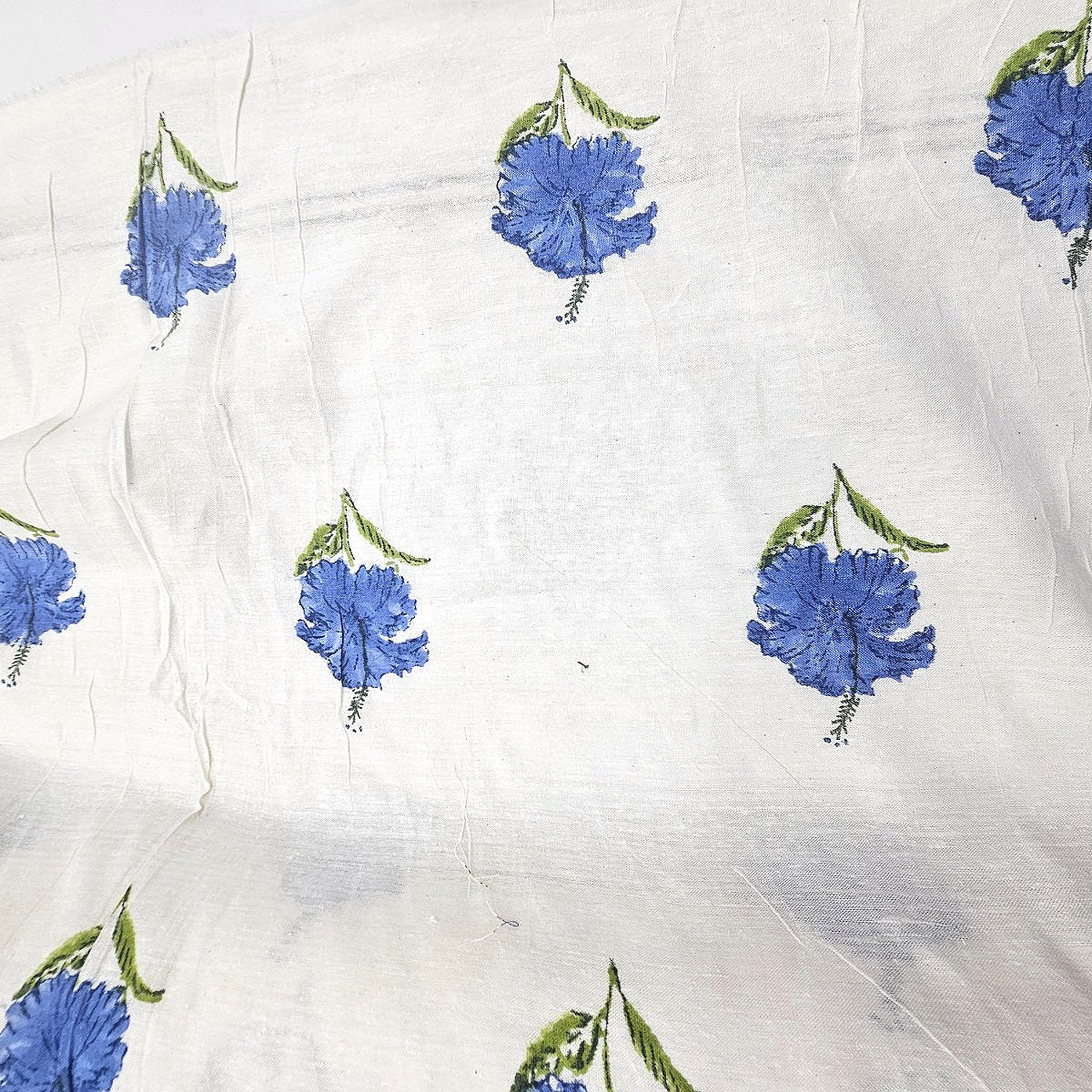 Floral Linen Fabric - EB13282 - Flat fabric