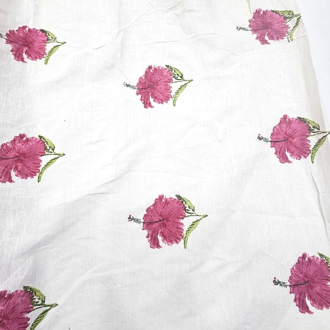 Floral Linen Fabric - EB13283 - Flat fabric