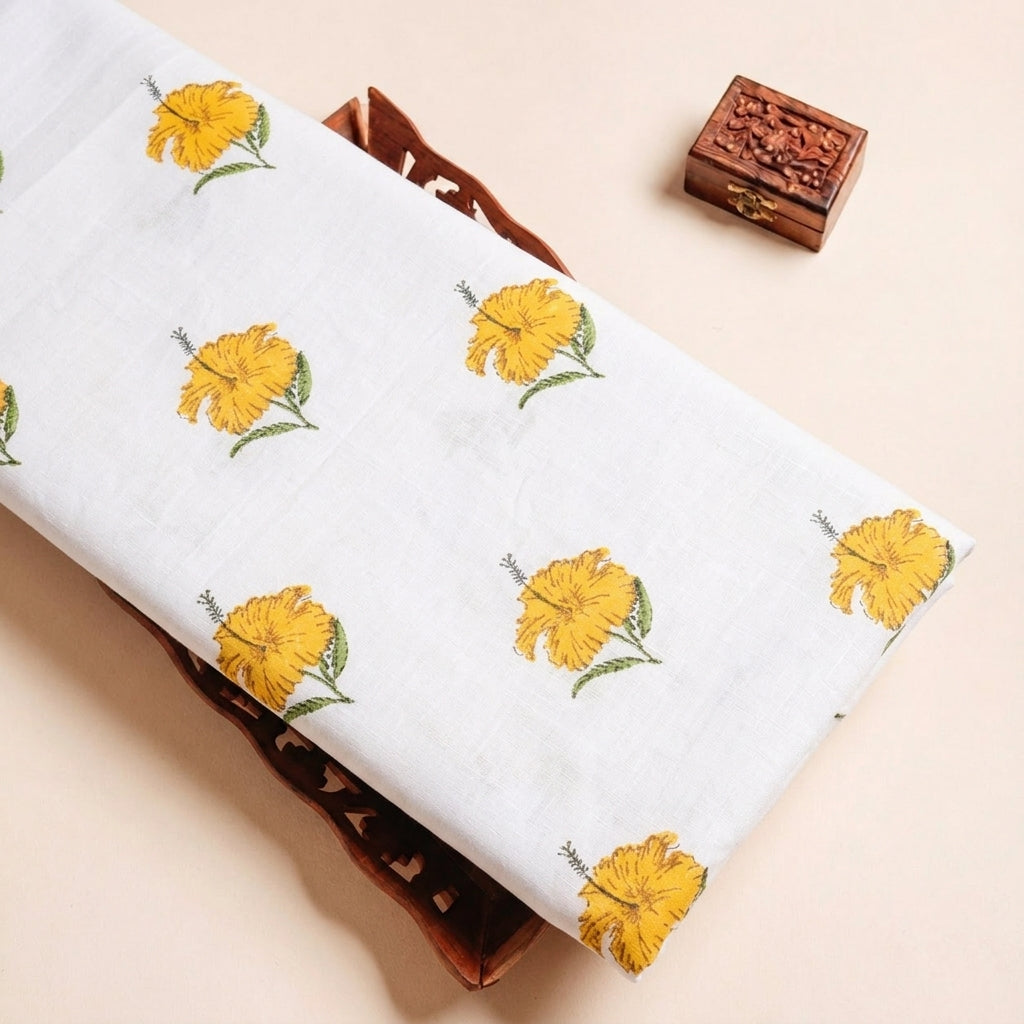Floral Linen Fabric