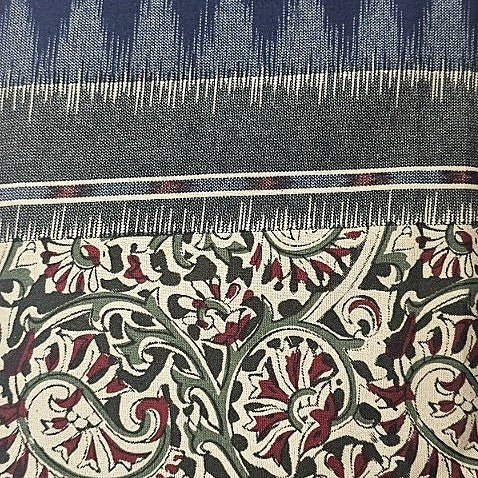 Paisley Cotton Fabric - EB13289 - Flat Fabric