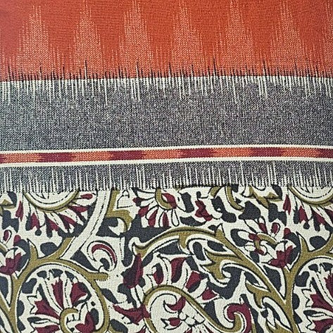 Paisley Cotton Fabric - EB13291 - Flat Fabric
