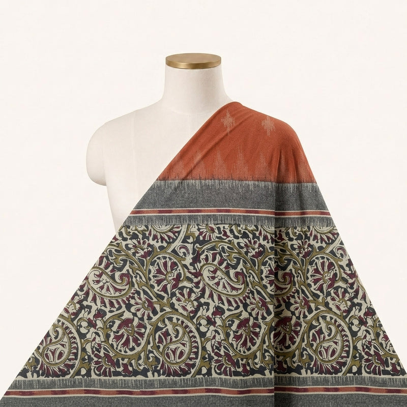 Paisley Cotton Fabric - EB13291 - Saree Drape