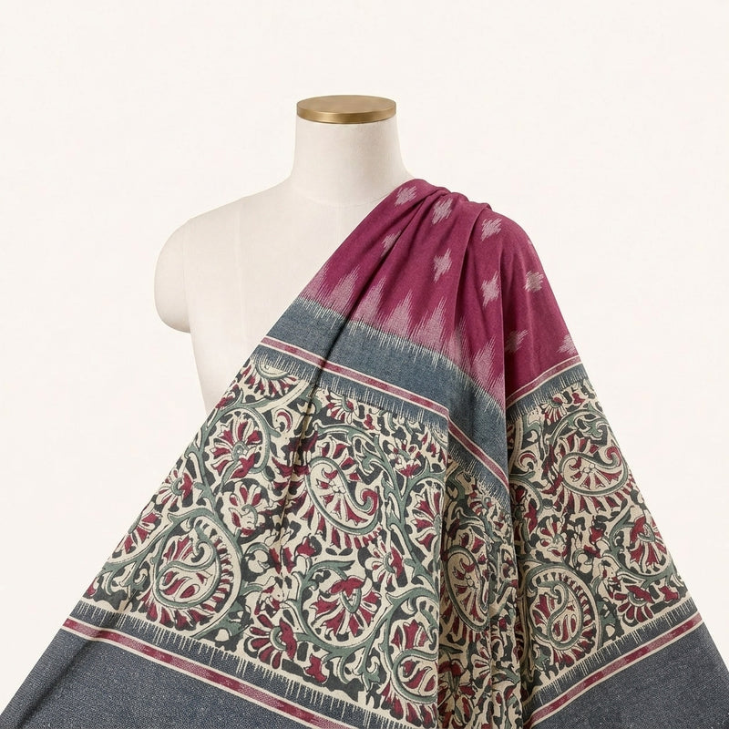 Paisley Cotton Fabric - EB13292 - Saree Drape