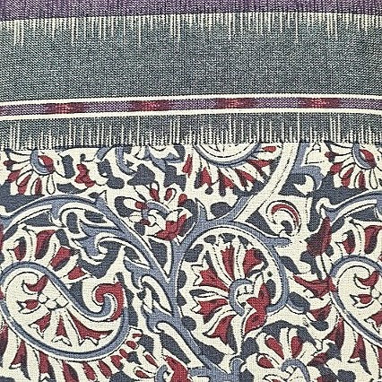 Paisley Cotton Fabric - EB13293 - Flat Fabric