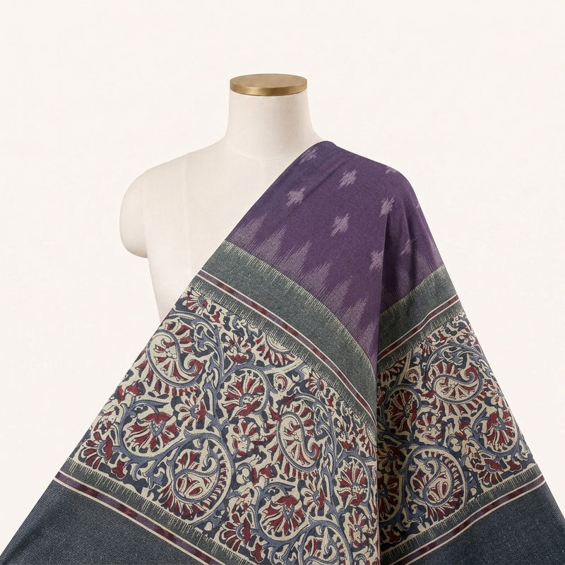 Paisley Cotton Fabric - EB13293 - Saree Drape