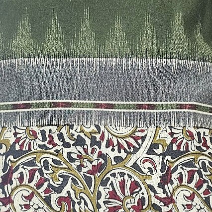 Paisley Cotton Fabric - EB13296 - Flat Fabric
