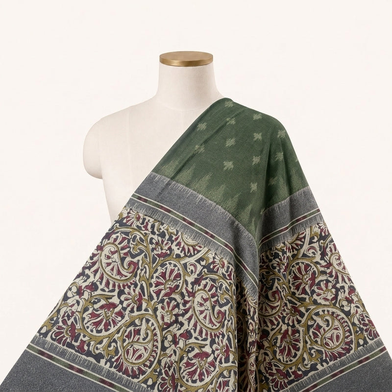 Paisley Cotton Fabric - EB13296 - Saree Drape