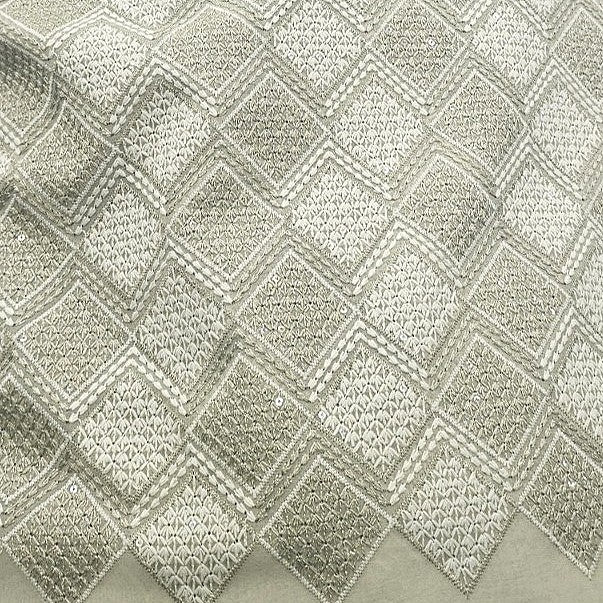 Embroidery Georgette Fabric - EB13301 - Flat fabric