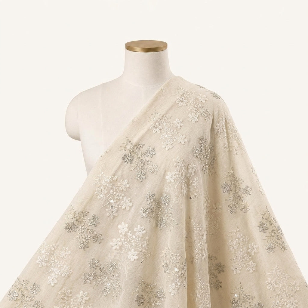 Embroidery Georgette Fabric - EB13306 - saree_drape