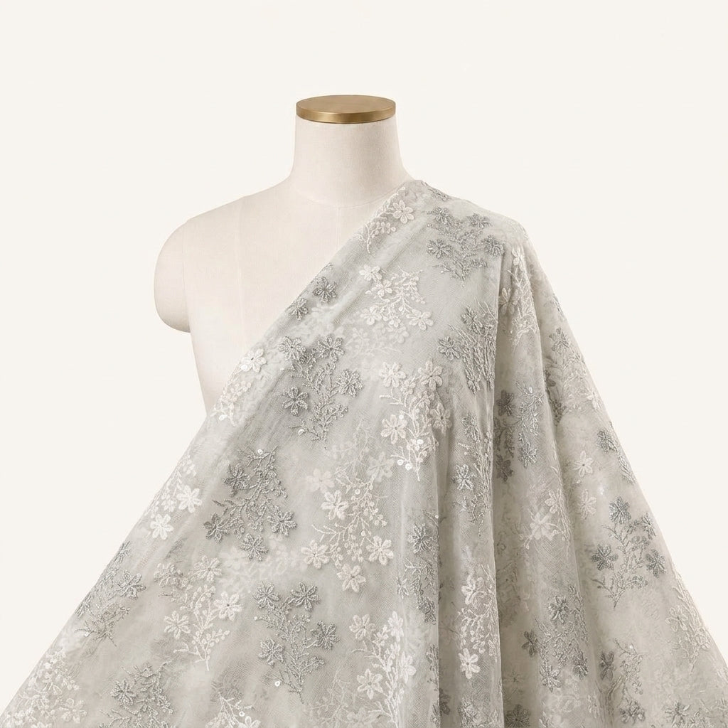 Embroidery Georgette Fabric - EB13308 - saree_drape