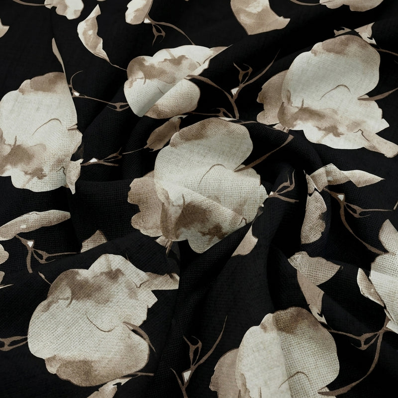 Floral Crepe Fabric - EB13324 - Swirl
