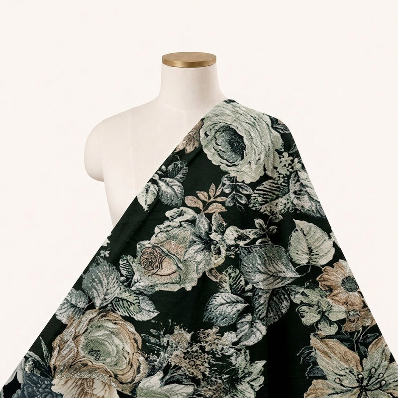 Floral Crepe Fabric - EB13326 - Saree Drape