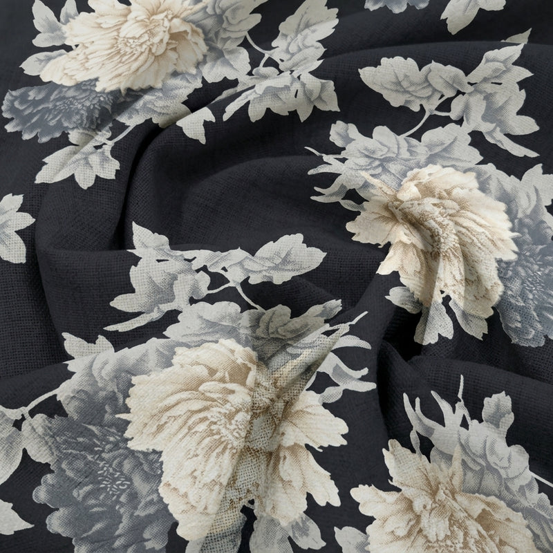 Floral Crepe Fabric - EB13327 - Swirl