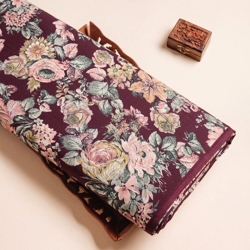 Floral Crepe Fabric - EB13328 - Tray