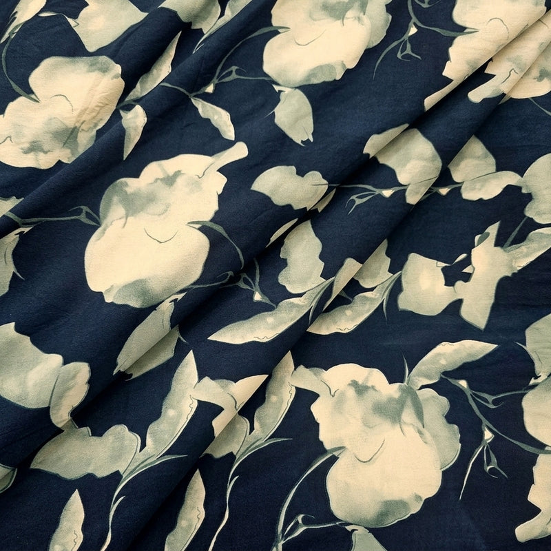 Floral Crepe Fabric - EB13331 - Folds