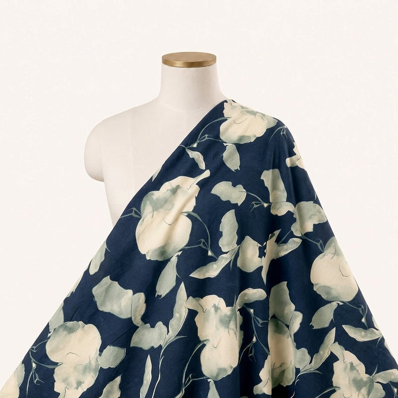 Floral Crepe Fabric - EB13331 - Saree Drape