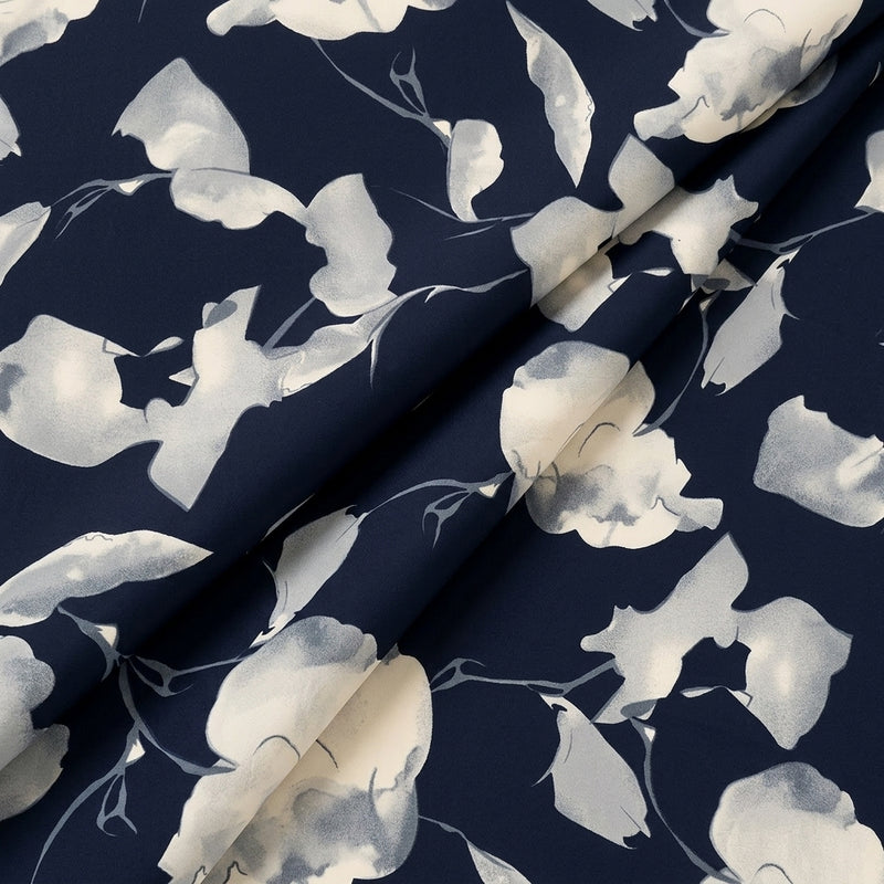 Floral Crepe Fabric - EB13335 - Folds