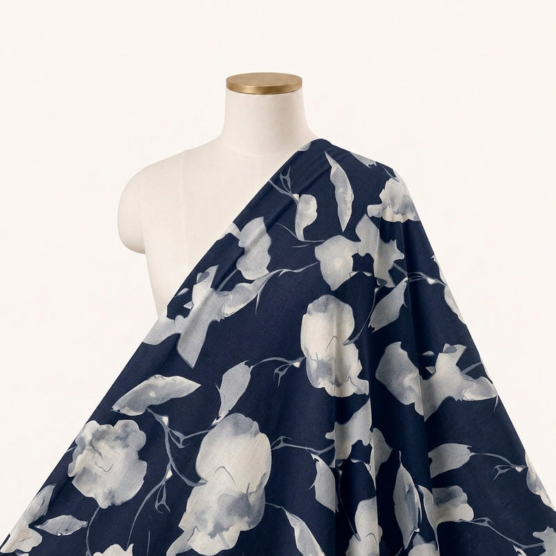 Floral Crepe Fabric - EB13335 - Saree Drape