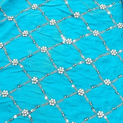 Embroidery Crepe Fabric - EB13361 - Flat fabric