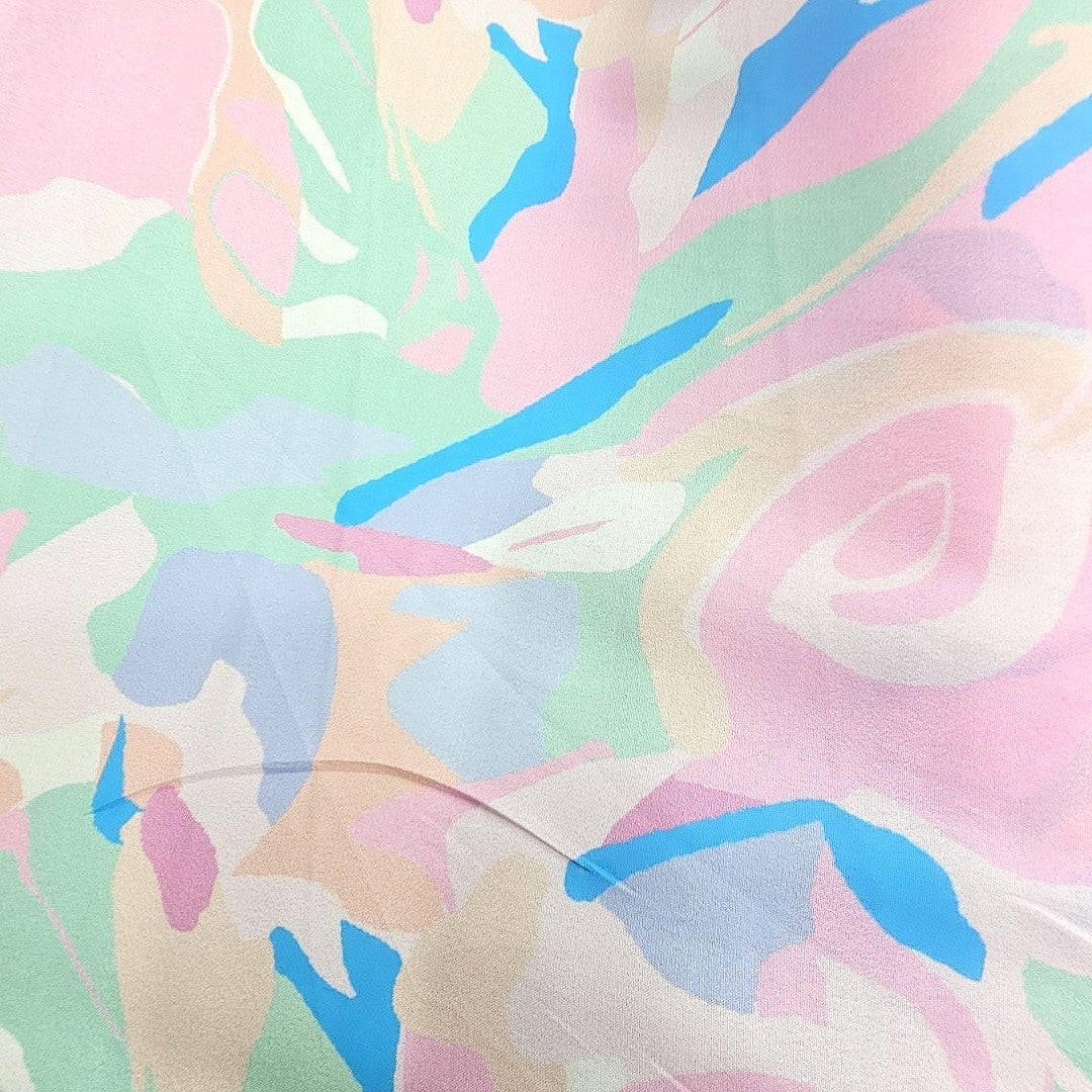 Abstract Crepe Fabric - EB13409 - Flat fabric