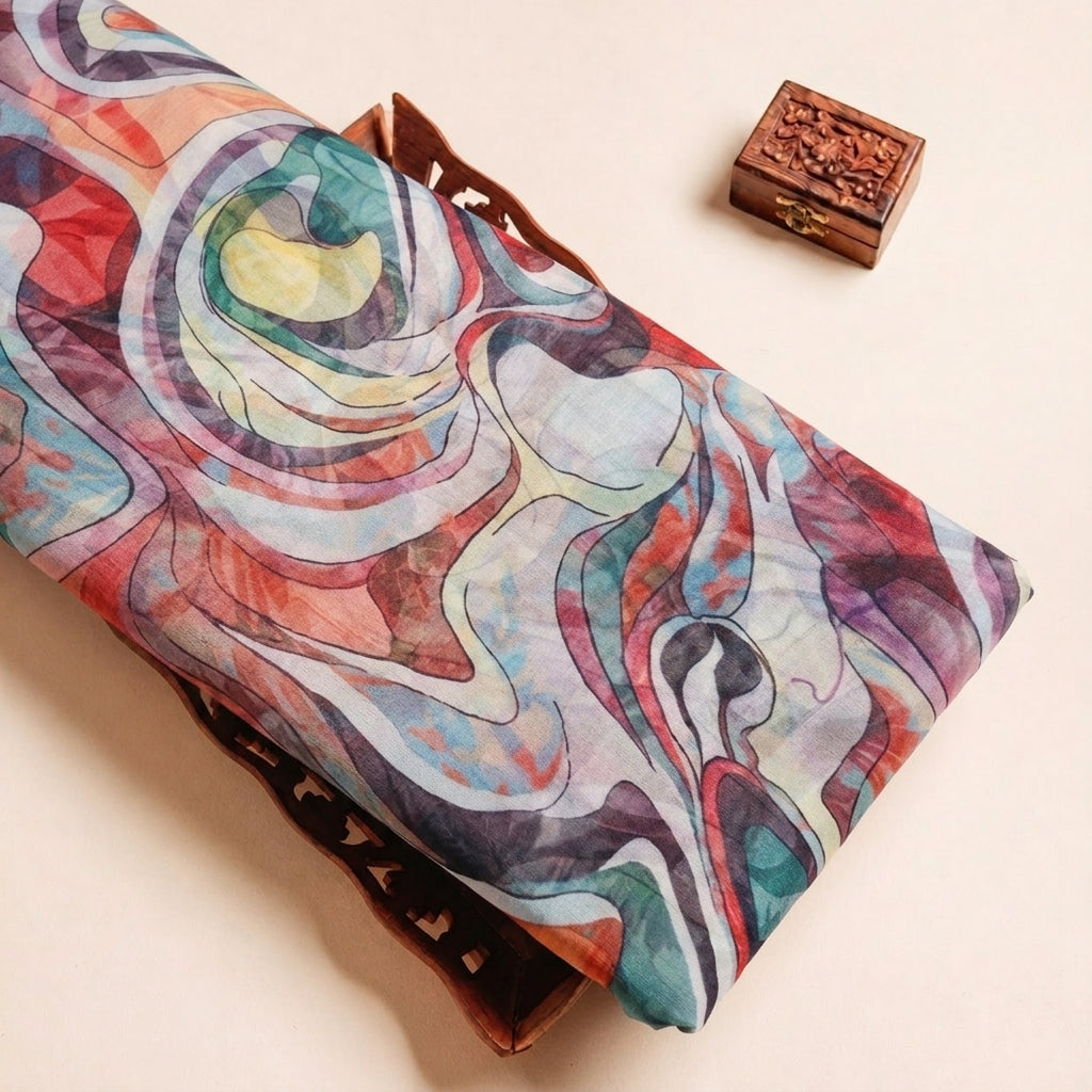 Abstract Organza Fabric - EB13413 - tray_3