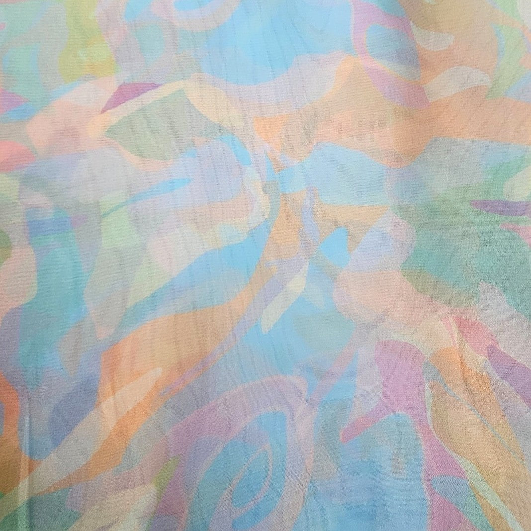 Abstract Organza Fabric - EB13421 - Flat fabric