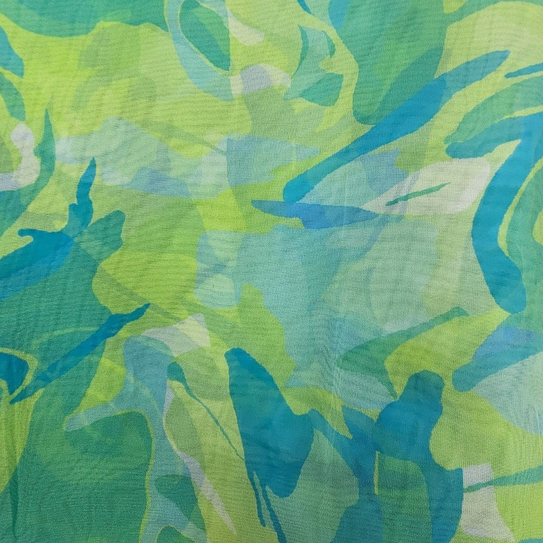 Abstract Organza Fabric - EB13422 - Flat fabric
