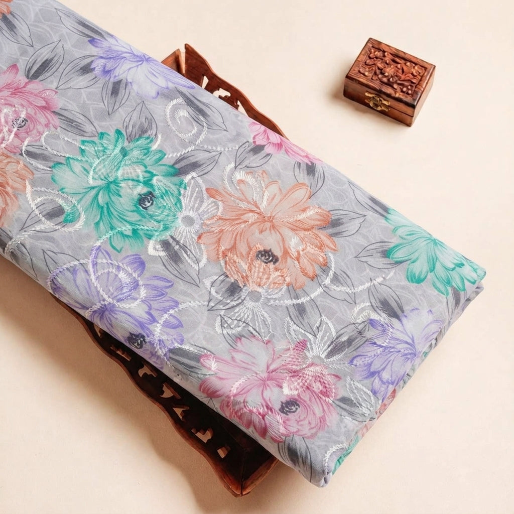 Embroidery Cotton Fabric - EB13425 - tray_3
