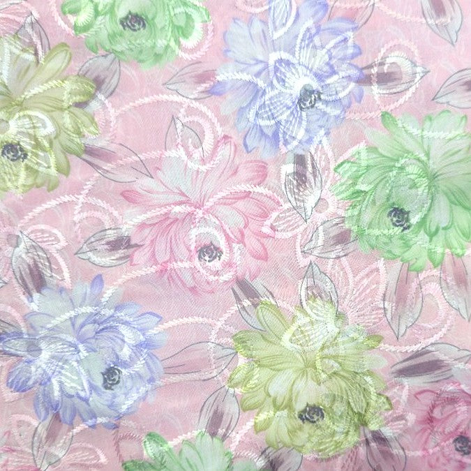 Embroidery Cotton Fabric - EB13426 - Flat fabric