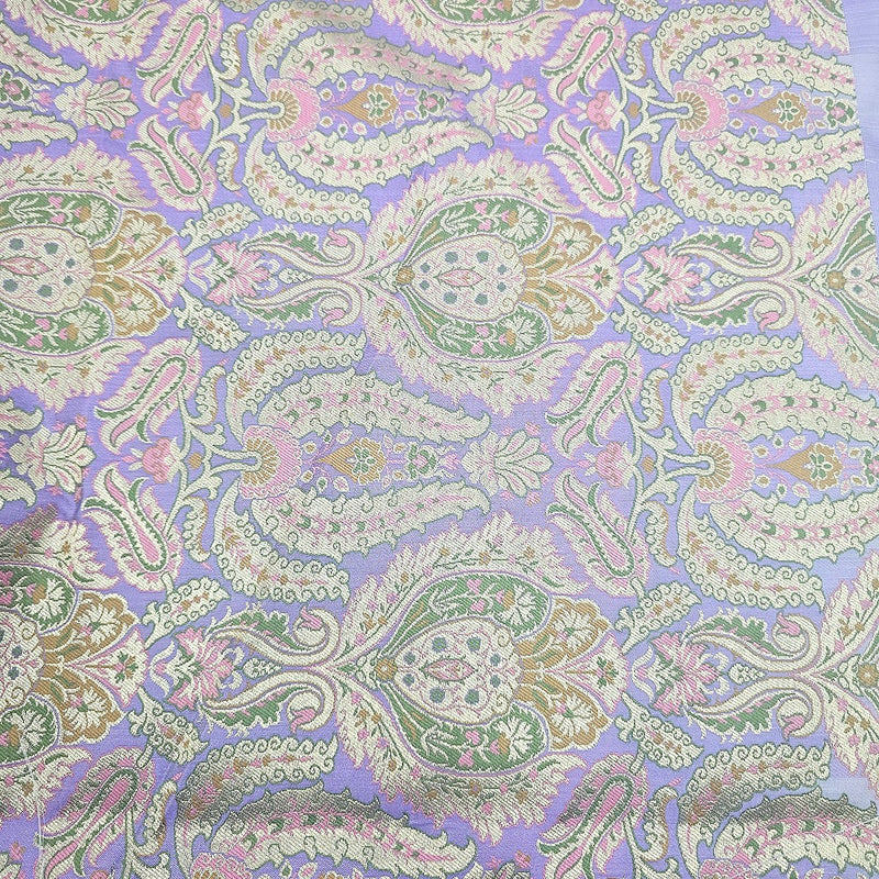 Paisley Banaras Fabric - EB13434 - Flat Fabric