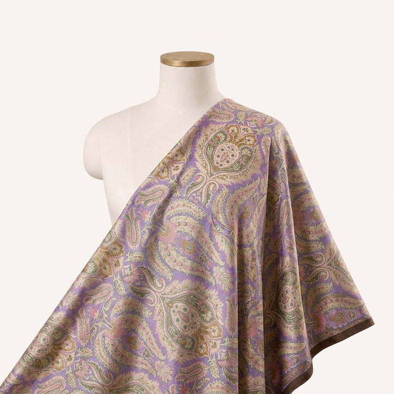 Paisley Banaras Fabric - EB13434 - Saree Drape