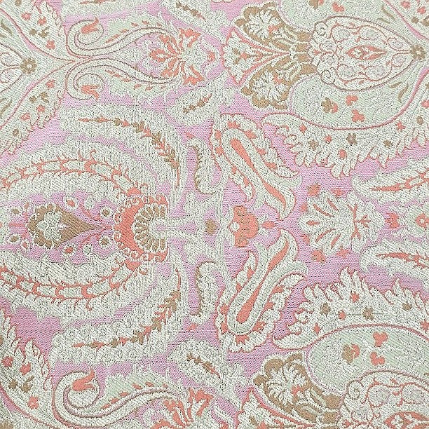 Paisley Banaras Fabric - EB13436 - Flat Fabric