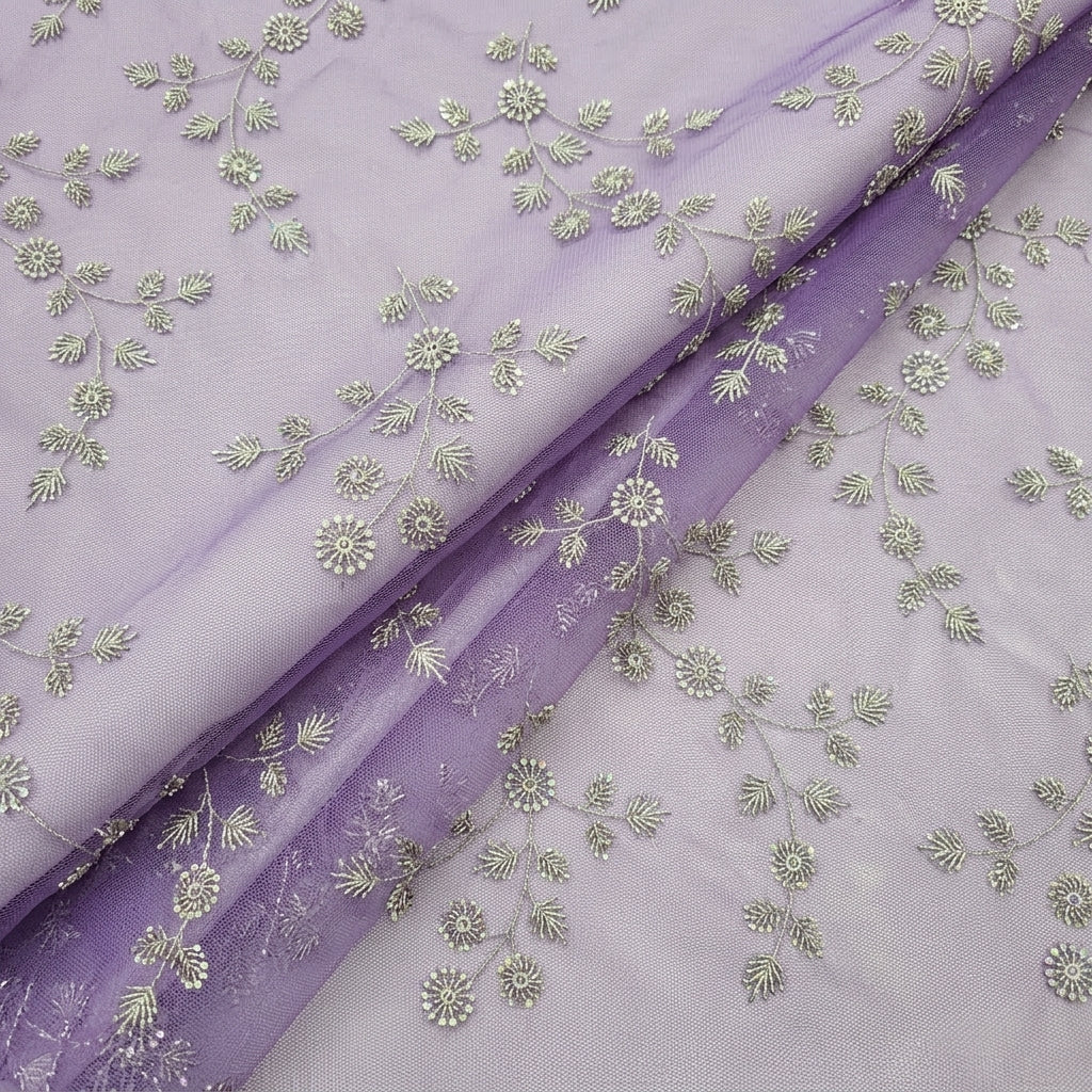 Embroidery Net Fabric - EB13465 - folds