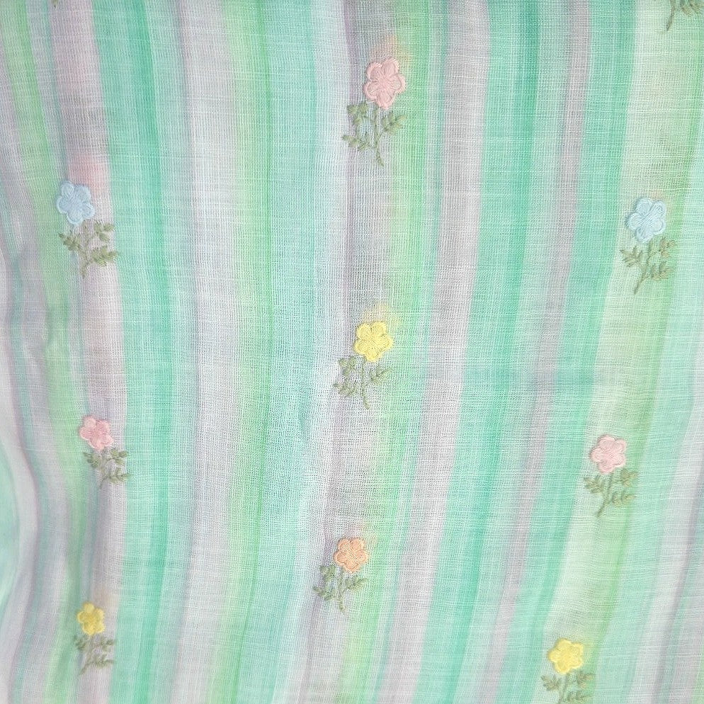 Embroidery Linen Fabric - EB13471 - Flat fabric