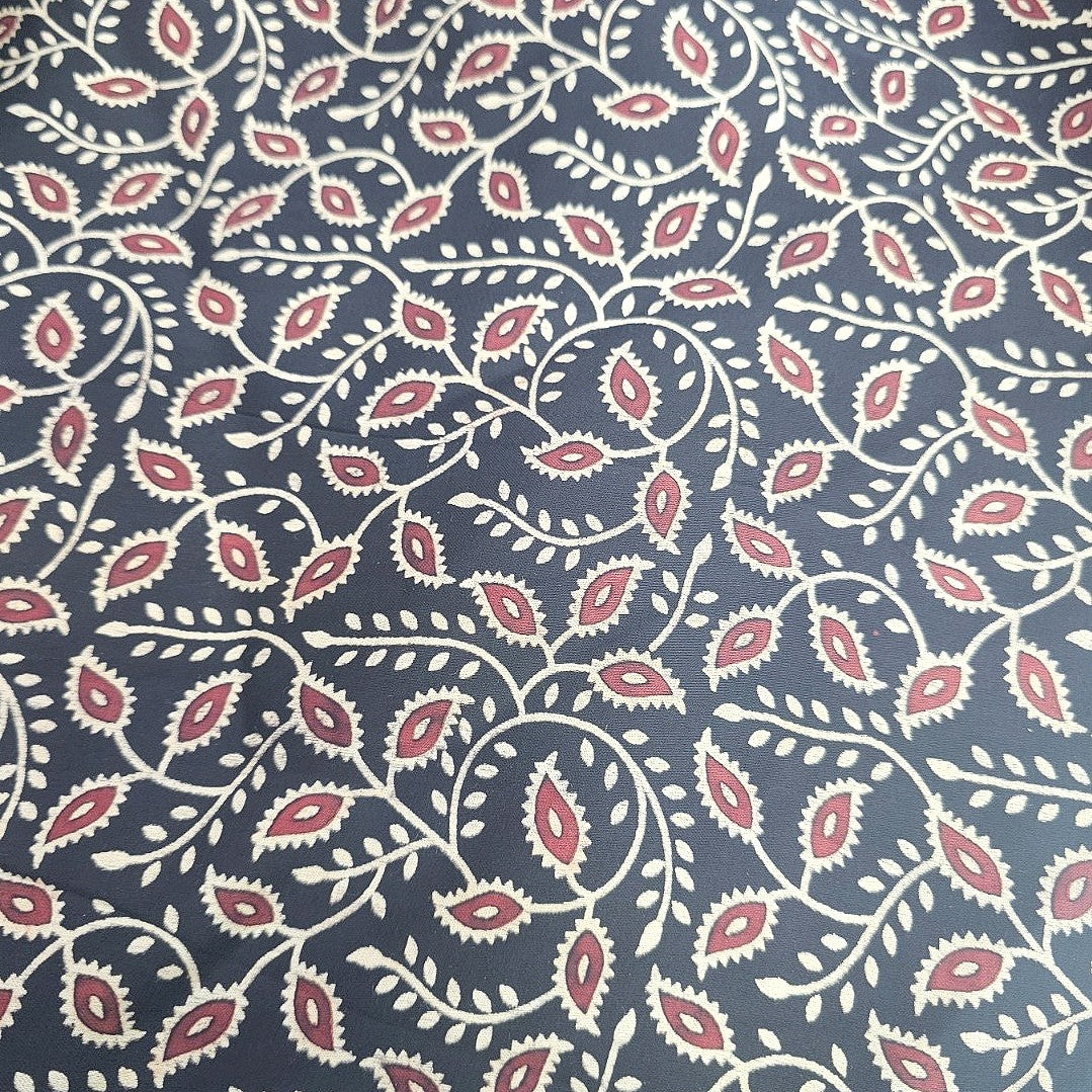 Ajrakh Modal Silk Fabric - EB13485 - Flat fabric