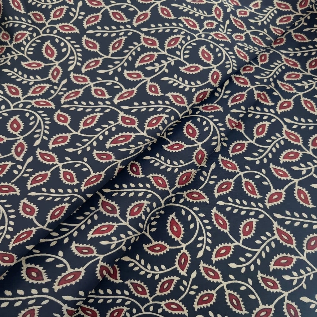 Folded Ajrakh Black Ajrakh Modal Silk Fabric