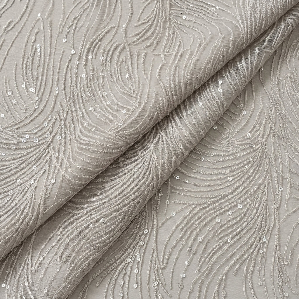 Embroidery Net Fabric - EB13533 - folds