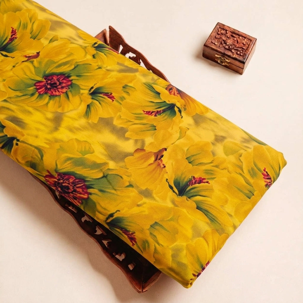 Floral Crepe Fabric - EB13555 - tray_3