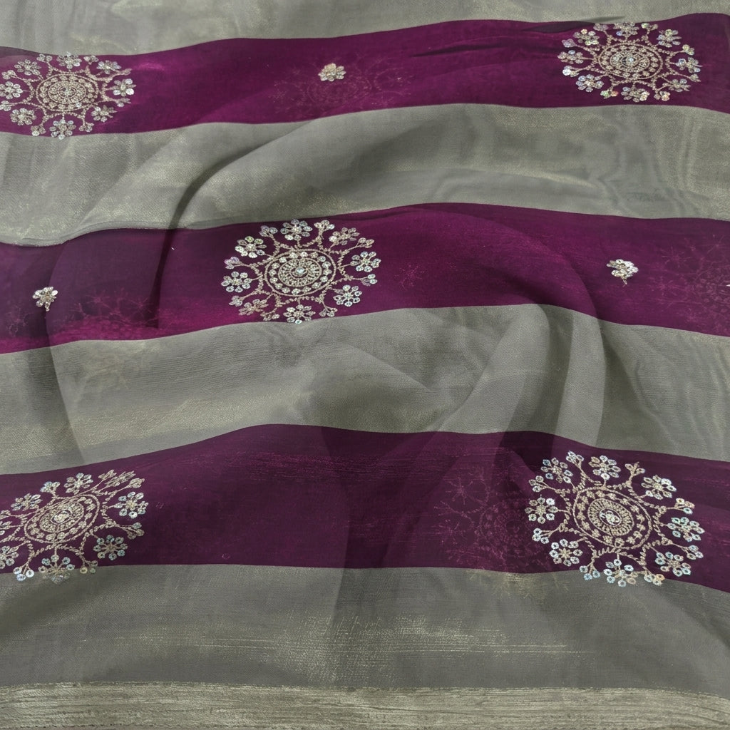 Embroidery Tissue Fabric - EB13571 - Swirl