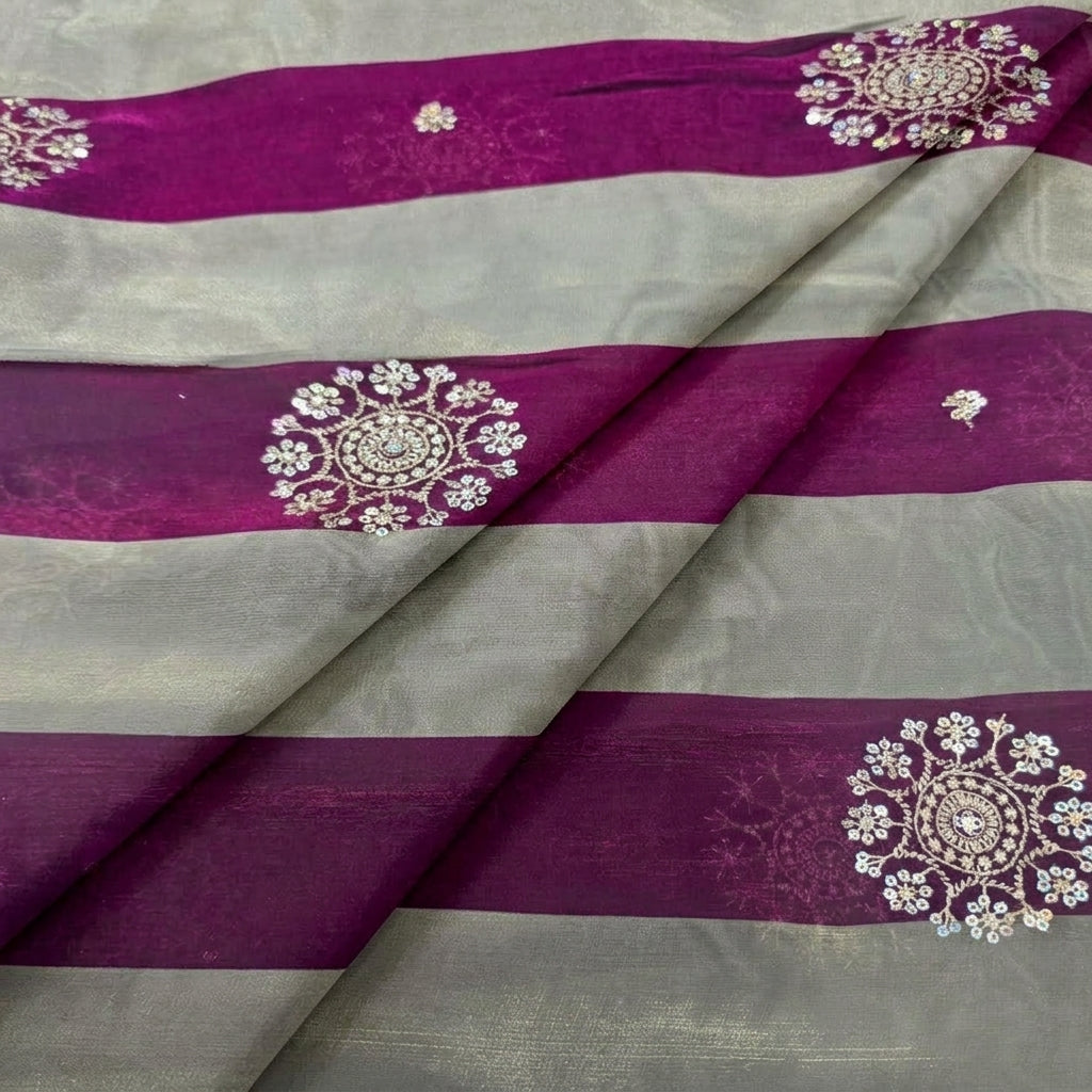 Embroidery Tissue Fabric - EB13571 - folds