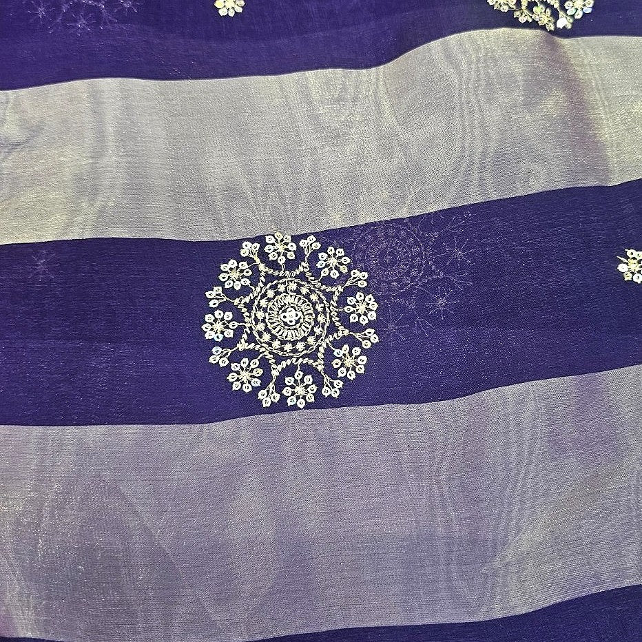 Embroidery Tissue Fabric - EB13572 - Flat fabric