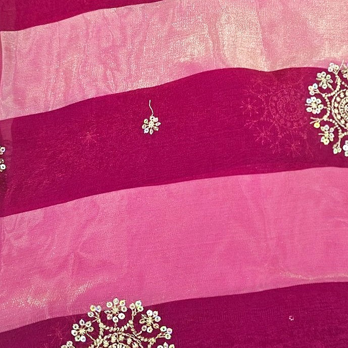 Embroidery Tissue Fabric - EB13573 - Flat fabric